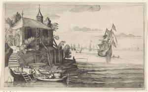 海岸附近的双子座教堂
海景（系列名称） 作者 扬·范德维尔德 (II)