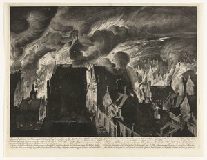 扑灭伊兰兹海峡的大火，1679 年
Swaaren brandt, tot Amsterdam, tussen d