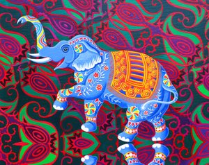 印度象，2016， 作者 简·塔特斯菲尔德
