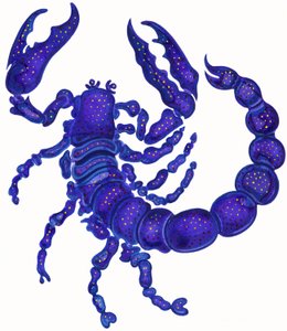 天蝎座，1996年，（墨水和水粉） 作者 简·塔特斯菲尔德