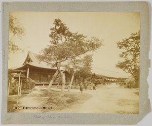 日本京都三十三间堂正面（黑白照片） 作者 日本摄影师