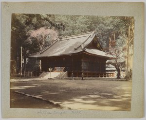 日本日光 Futa-ara 寺（手绘黑白照片） 作者 日本摄影师