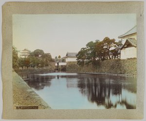 日本东京帝国城堡（手绘黑白照片 作者 日本摄影师