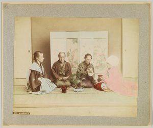 日本结婚仪式（手绘黑白照片 作者 日本摄影师