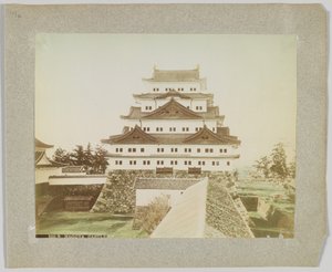 日本名古屋城（手绘黑白照片） 作者 日本摄影师