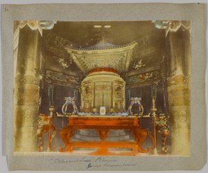 日本东京芝公园二代将军八角墓（手绘黑白照片） 作者 日本摄影师