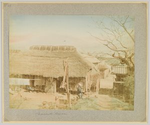 日本农民之家（手绘黑白照片） 作者 日本摄影师