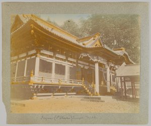 日本日光东照宫（手绘黑白照片） 作者 日本摄影师
