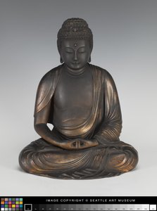 莲花座上的阿米达佛 作者 日本学校