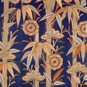 佛教寺庙祭坛布，江户时代（1600-1868）1805（丝绸） 作者 日本学校