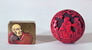 雕刻的网鱼，日本 作者 日本学校