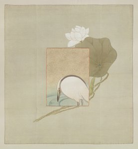 明治时期（1868-1912）礼品封面（绣线彩绘丝绸） 作者 日本学校