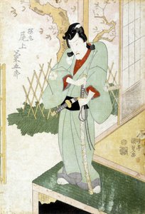 日本印刷品。武士，未注明日期。 作者 日本学校