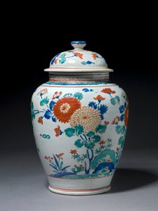 带盖的罐子，c.1670-80（kakiemon瓷器）