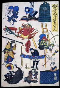 歌舞伎剧院的场景和物品 作者 日本学校