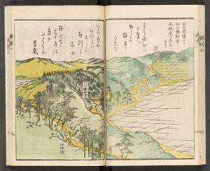 地图 198.b.21，f.14r，横滨景观 作者 日本学校