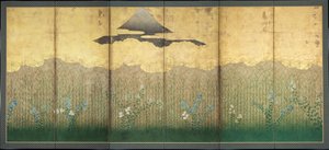 Musashino - Anonymous - 17th century - Watercolour and ink on paper - 155,5x363 - Suntory Museum of Art 作者 日本学校