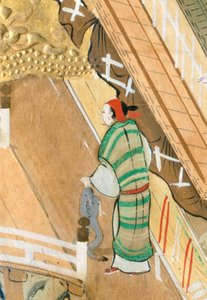 Osakazu Byobu - 日本八扇折叠屏风（绘画） 作者 日本学校