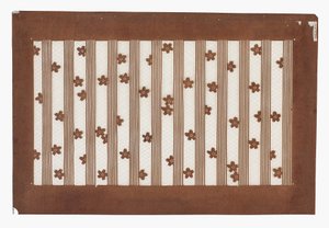 纸模具（片上），十九世纪末（用柿子汁和丝线处理的桑树皮纸） 作者 日本学校