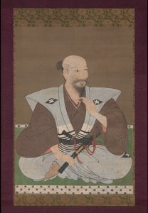 战士的画象，垂悬的纸卷 作者 日本学校
