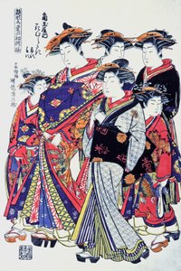 优质日本妇女，19 世纪末（印刷品） 作者 日本学校