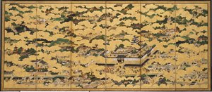 洛中洛外》（京城及周边风光
首都及周边） 作者 日本学校