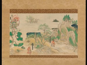 金&39;寺的插图传说中的场景 作者 日本学校