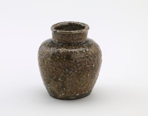 商业用的小茶罐，Shigaraki，滋贺县，明治时代（陶瓷）