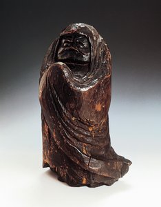 描绘达鲁马（Bodhidharma，禅宗的创始人和第一代祖师）的雕像。 作者 日本学校