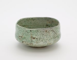 带有假Raku印章的茶碗，未知的Raku瓷器作坊 作者 日本学校