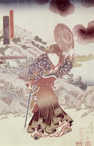 身份不明的演员作为Kosanro Ichojosei由Shunko Hokuei（d.1837），酒吧。 c.1830，（彩色木版画） 作者 日本学校