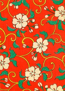 Woodblock Print of Apple Blossoms 作者 日本学校