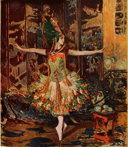 塔玛拉-卡尔萨维纳。青年》杂志的封面，1914年 作者 雅克·埃米尔·布兰奇