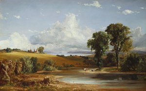 哈德逊河上的夏日下午，1852年