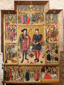 祭坛画（Retaule dels sants Abdó i Senén） 作者 海梅·休格（Jaume Huguet）