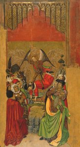 圣米迦勒战胜反基督者 作者 海梅·休格（Jaume Huguet）