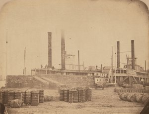 1858-1861 年新奥尔良港的木兰号轮船（照片） 作者 杰·迪尔伯恩·爱德华兹