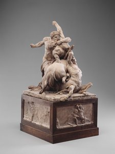 大力士与两个半人马战斗，约1785年（兵马俑） 作者 让·巴蒂斯特·斯托夫（Jean Baptiste Stouf）