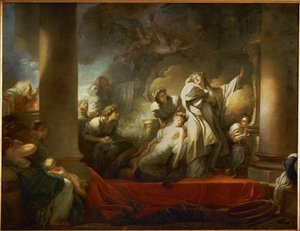 Le grand pretre Coresus se sacrifie pour sauver Callirhoe - 伟大的祭司科瑞萨斯牺牲自己来拯救卡莉霍......
