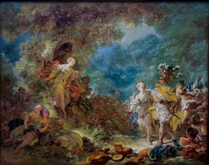 阿米达花园中的里纳尔多 作者 Jean-Honore Fragonard