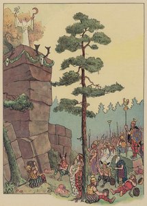 德鲁伊在阿尔萨斯 Maennelstein 庆祝节日（彩色平版印刷） 作者 让-雅克圆舞曲