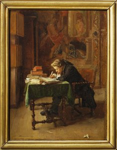 Jeune homme travaillant - 工作的年轻人... 作者 让·路易斯·欧内斯特·迈森尼尔