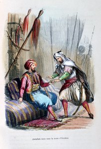 阿卜杜拉（Abdullah）于易卜拉欣·帕夏（Ibrahim Pasha）的帐棚中收到，1818年，c1847年