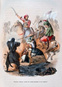 易卜拉欣·帕夏（Ibrahim Pasha）与沙特阿拉伯瓦哈比斯（Wahabis）的战斗，1811-1818年1847年