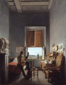 莱昂·帕利埃（LéonPallière）1787-1820年在1817年在罗马美第奇别墅的房间里。