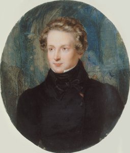 维克多-雨果1802-1885年的画像，1822年。 作者 Jean Alaux