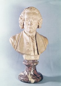 Jean-Jacques Rousseau的半身像（1712-78）（大理石）