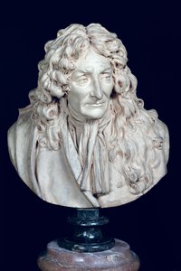 Jean de La Fontaine（1621-95）1692（粘土）的半身像