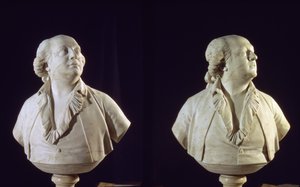朱塞佩巴尔萨莫（1743-95）的肖像半身像，称为卡利奥斯特罗（大理石）