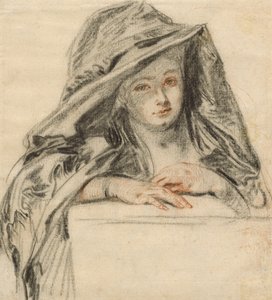 黑衣女人，c.1719 作者 让·安托万·沃托